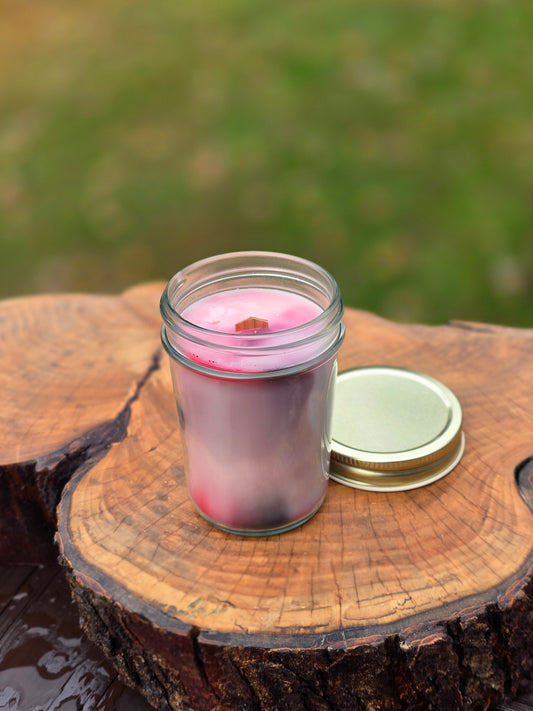 Ghoul Berry - Wooden Wick - Soy - 6oz - Glass Candle