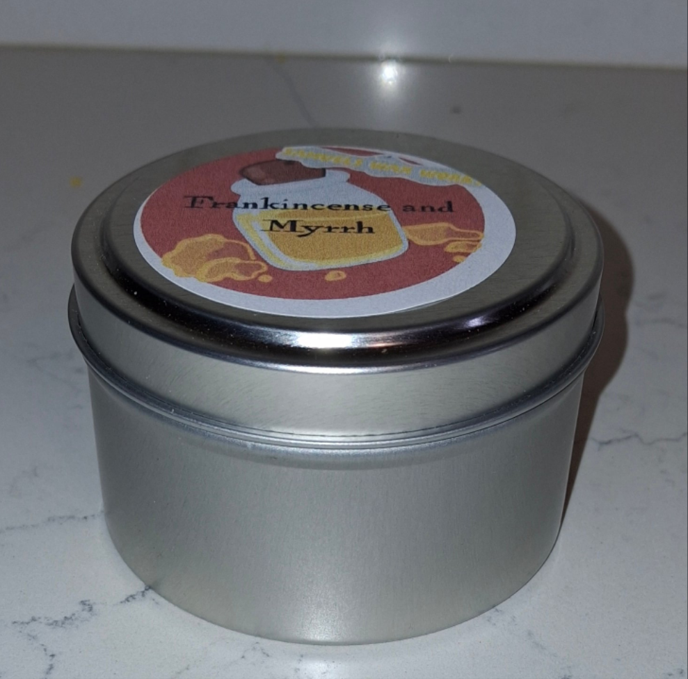 Frankincense and Myrrh - Soy - Travel Candle - 4oz