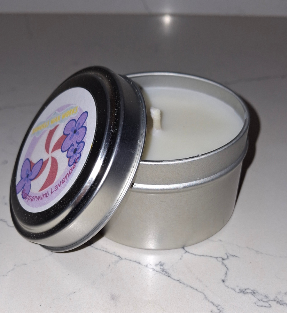 Peppermint + Lavender - Travel candle